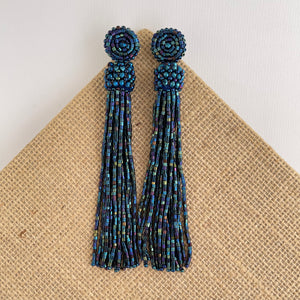 Aretes Viena Azul tornasol