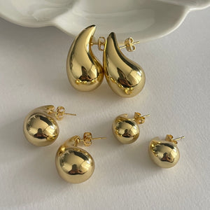 Aretes Gota Dorados