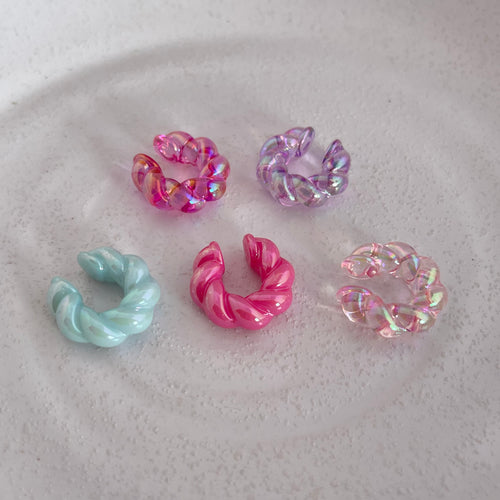 Ear Cuffs Trenzado Tornasol
