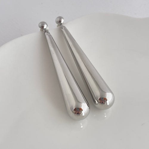 Aretes Pendulos Plateados