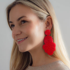 Aretes Madison Rojos