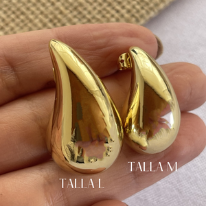 Aretes Gota Dorados