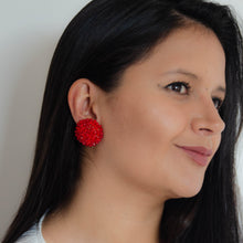 Cargar imagen en el visor de la galería, Aretes Calipso Rojos